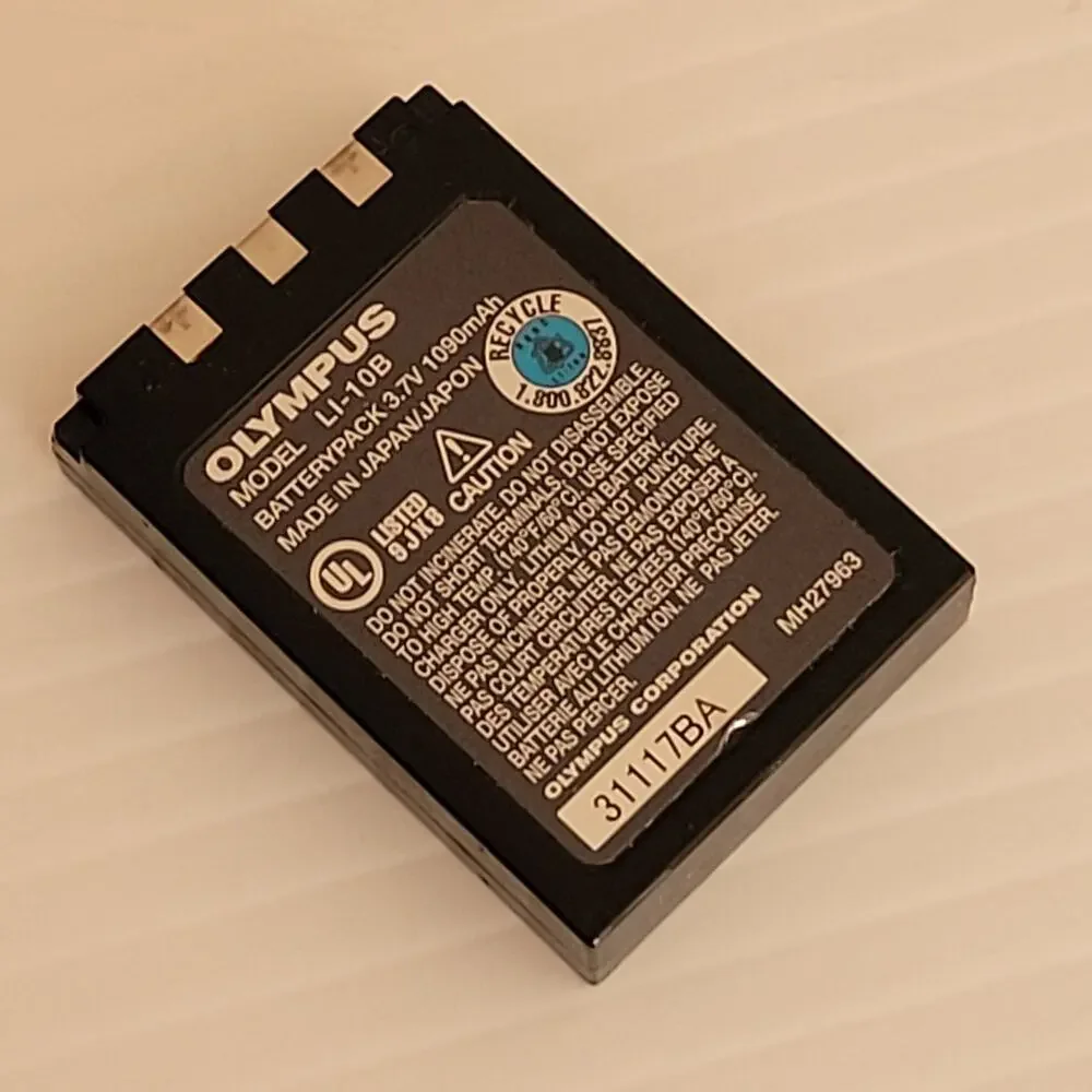 Genuine OEM Olympus Battery LI-10B 3.7V 1090Mah